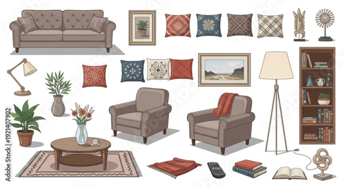 Furniture and Home Decor Items.