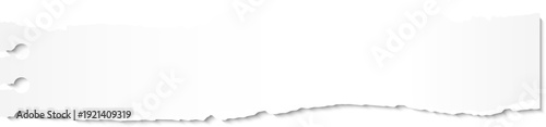 Blank torn paper strip with copy space