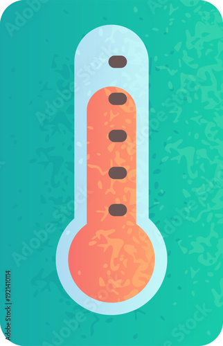 Thermometer showing high temperature for measurement