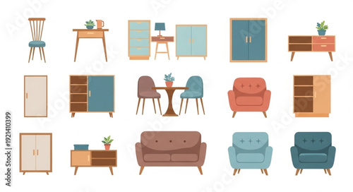 Furniture Collection with Various Pieces.