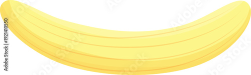Yellow banana tropical fruit healthy nutrition illustration