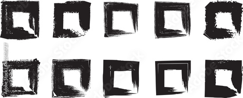 Brash shape elements in abstract art geometric forms and textures