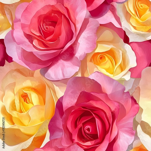 seamless background with flowers