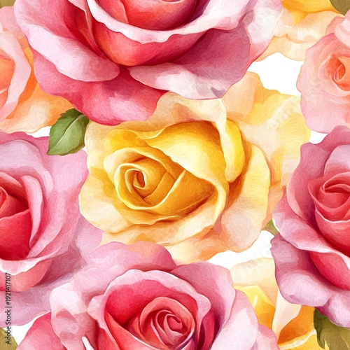 seamless background with flowers