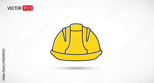 Yellow Hard Hat Safety Helmet.