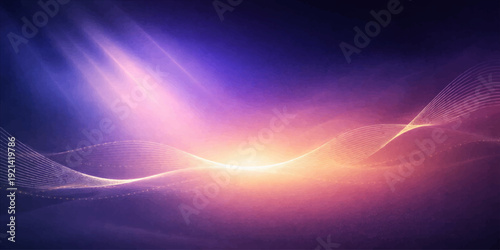 A vibrant abstract blue background features bright sun rays and glowing orange flares, creating a dynamic motion pattern with a shine that serves as a perfect energy wallpaper design