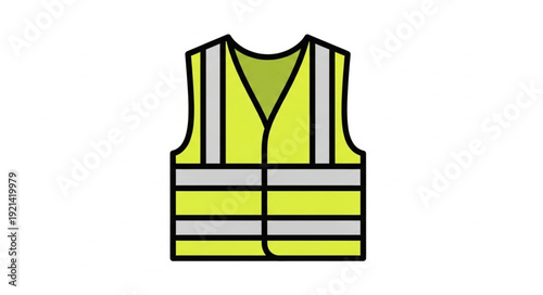 Yellow High Visibility Safety Vest.