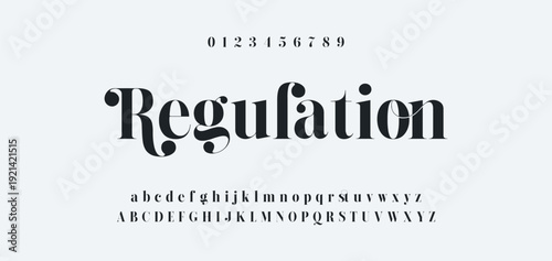 Elegance Luxury wedding alphabet font. Typography elegant classic lettering serif fonts decorative vintage retro for logo. vector illustration