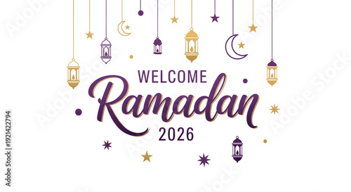 Wallpaper Mural Islamic Ramadan typography isolated on white background. Torontodigital.ca