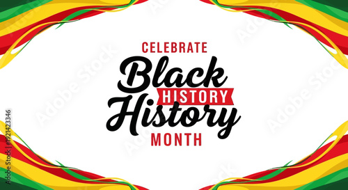 Celebrate Black History Month with Pan-African Flag Colors Decorative Banner