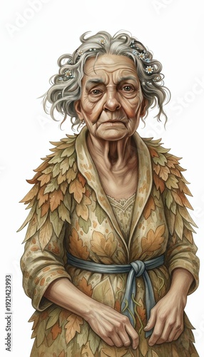 Wallpaper Mural AI varie espressioni di una donna vecchia 03 Torontodigital.ca