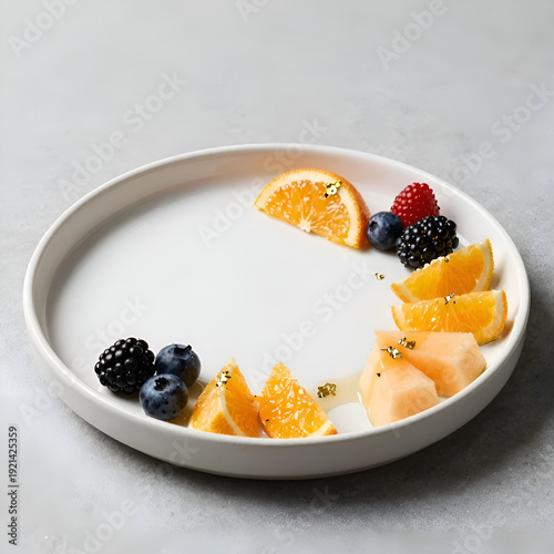 breakfast cereal with fresh fruits