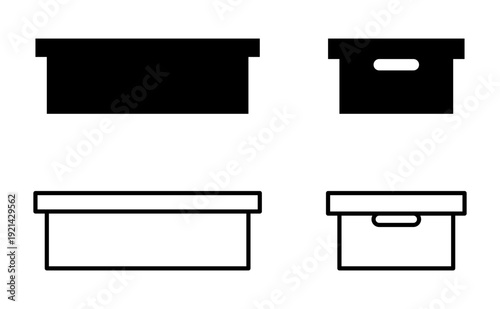 Shoe box vector illustartion