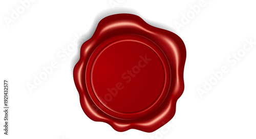 Foto Red wax seal, empty red wax seal Png