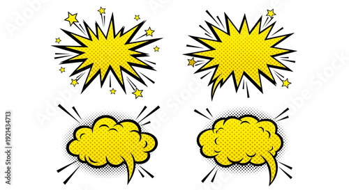 Comic book speech bubbles