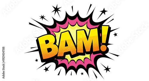 Bam comic book explosion effect