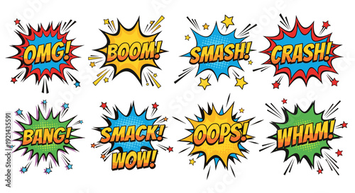 Comic book speech bubbles