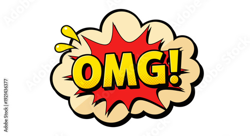 Comic book exclamation bubble
