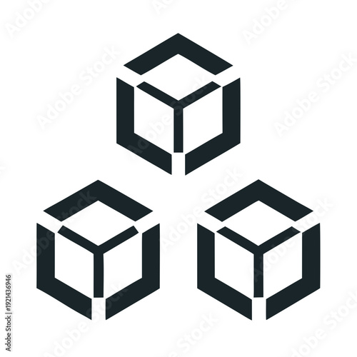 Electric Blue Tech Gear Symbol Transparent Background