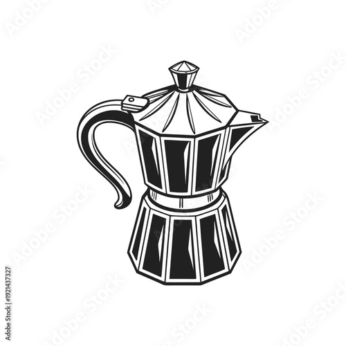 coffee pot vector illustration
