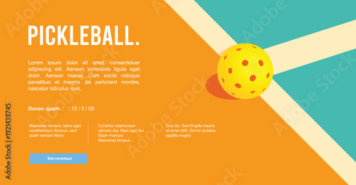 Great simple pickleball background design for any media