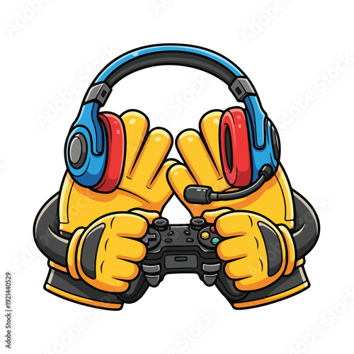Gaming Headset and Controller Hands
