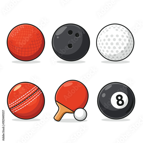 set of sports balls