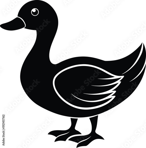 Duck Silhouette Icon