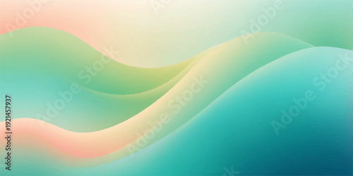 Abstract colorful blue vector background illustration featuring fluid water waves and light curves in an artistic motion design template for summer ocean wallpapers