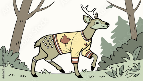 A moose, representative of Canadian wildlife.