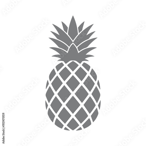 Silhouette Pineapple Design Illustration