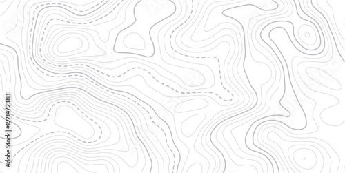 Topographic map patterns, topography line map. Vintage outdoors style. Geographic mountain relief diagram line wave carve pattern.Vintage outdoors style wallpaper.
