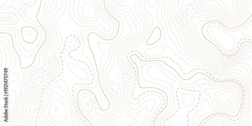 Vector geographic contour mounted map background. Abstract minimal The patter discovery vector topo map.Topographic map pattern background vector. Abstract line contour mountain terrain map background