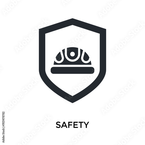 Safety Icon Glyph Style. Vector Illustration For Graphic Design