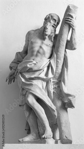 Quadro em tela SALZBURG, AUSTIRA - SEPTEMBER 7, 2025: The stone statue of St