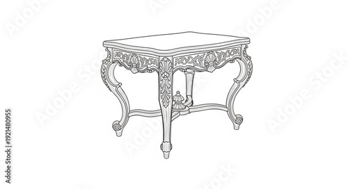 antique chair isolated on white