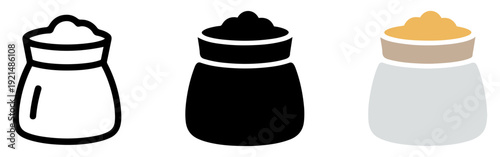 grain sack wheat flour icon