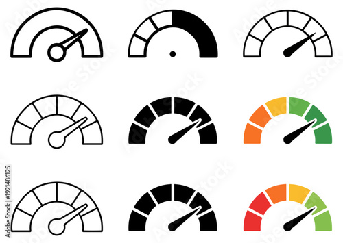 high power level gauge icon