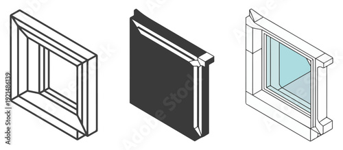 triple glazed window profile icon