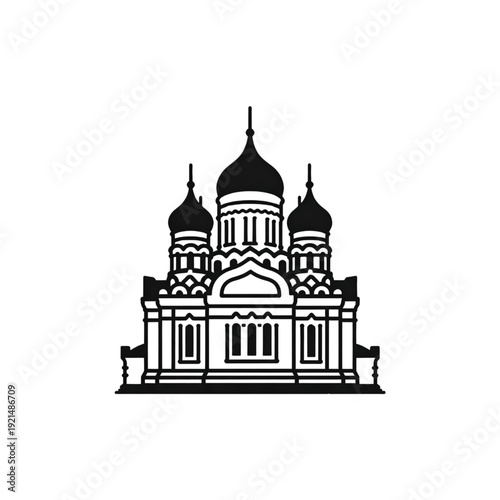 vector illustration of the cathedral