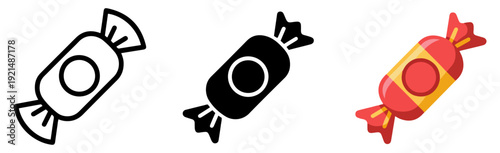 wrapped candy sweet dessert icon