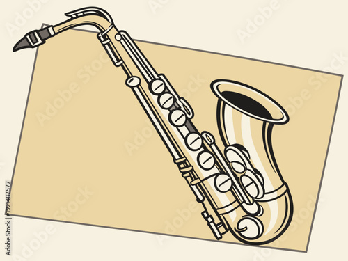 saxophone on a white background, musical instrument, saxophonist