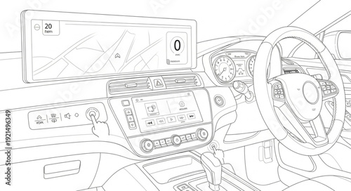 Technical Drawing of Mechanical Parts.