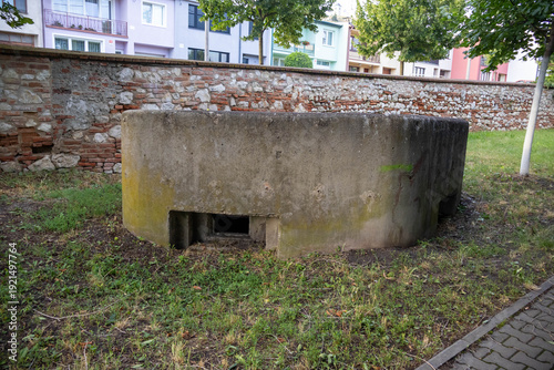 Historical Concrete Bunker Reinforcement in Mikulov