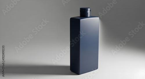Minimal brightening serum skincare bottle on neutral studio background
