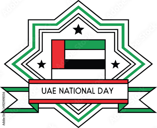 UAE National Day Celebration Illustration. United Arab Emirates Flag Artwork. UAE Independence Day Design. National Day Fireworks Illustration. UAE Cultural Festival Art. Patriotic UAE National Day