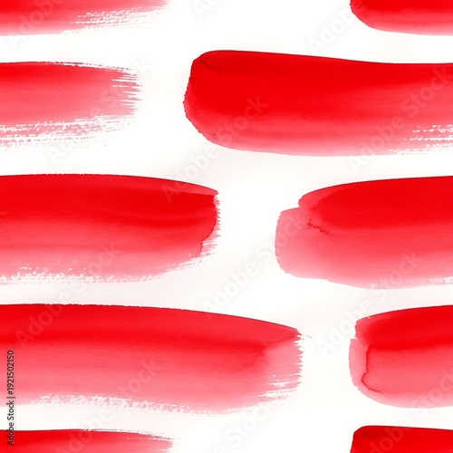 Red brush strokes on white background