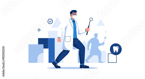 Innovative Medical Professional with Digital Tools and Data Analysis