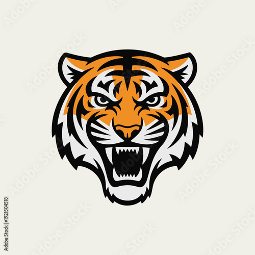 tiger head vector