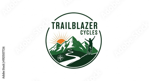 Trailblazer Cycles Logo Mountain Bike.